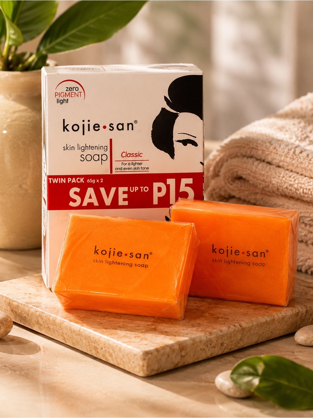Kojie San Skin Lightening Soap Classic Twin Pack 65g x 2